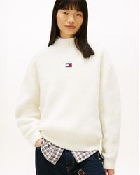 Tommy Hilfiger - Mockneck Badge Sweater - Lyst