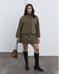 Simply Be - Zip Front Bomber Jacket - Lyst