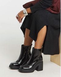 Simply Be - Platform Ankle Boots Wide - Lyst