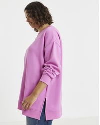Simply Be - Side Split Sweatshirt Tunic - Lyst