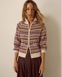 Monsoon - Fie Fair Isle Cardigan - Lyst