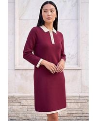 Roman - Roman Button Knitted Dress - Lyst
