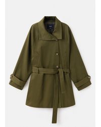 Mango - Midi Trench Coat With Belt - Lyst
