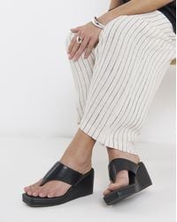 Simply Be - Wedged Toe Post Sandals Extra Wide Fit - Lyst