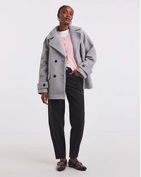 Simply Be - Boucle Teddy Peacoat - Lyst