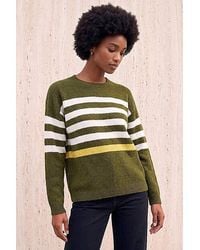 Roman - Roman Stripe Crew Neck Knit Jumper - Lyst