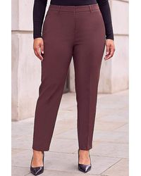 Roman Curve - Straight Smart Trousers - Lyst