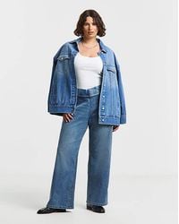 Simply Be - Wide Leg Weekender Jeggings - Lyst