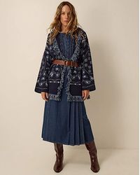 Monsoon - Payton Paisley Fringe Cardigan - Lyst