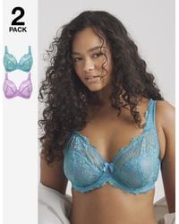 Pretty Secrets - 2 Pack Ella Lace Full Cup Wired Bras - Lyst