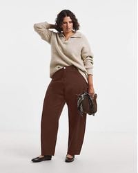 Simply Be - Tapered Barrel Leg Jeans - Lyst
