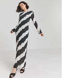 Simply Be - Mesh Scoop Back Maxi Dress - Lyst