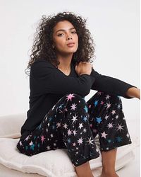 Pretty Secrets - Fleece Henley Pj Set - Lyst