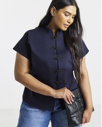 Simply Be - Frogging Detail Top - Lyst