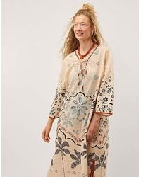 Monsoon - Aleah Tropical Print Midi Kaftan - Lyst