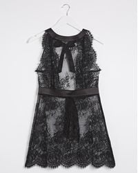 Figleaves - Gigi Galloon Lace Babydoll - Lyst