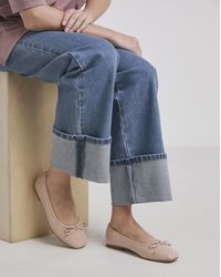 Simply Be - Square Ballerina Shoe Ex Wide - Lyst