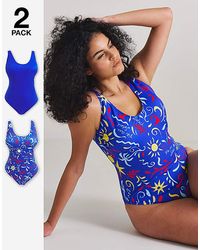 Simply Be - 2 Pack Value Swimsuits - Lyst
