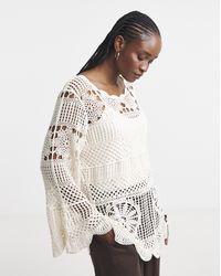 Simply Be - Crochet Smock Tunic - Lyst