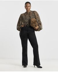 Simply Be - Stretch Denim Flared Jeans - Lyst