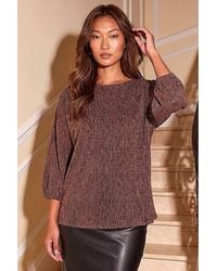 Roman - Roman Textured Brillo Top - Lyst