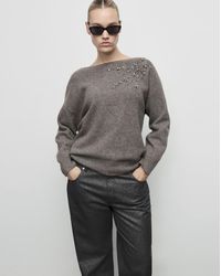 Mango - Bardot Jumper - Lyst