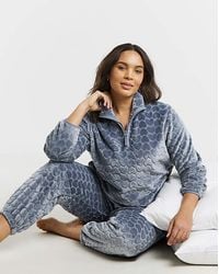 Pretty Secrets - 1/4 Zip Fleece Twosie - Lyst