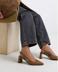 Simply Be - Pointed Slingback Heels Extra Wide Fit - Lyst