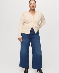 Mango - High Waisted Culotte Jean - Lyst