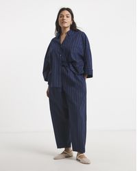 Simply Be - Pinstripe Barrel Trouser - Lyst
