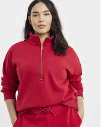 Simply Be - Zip Neck Sweatshirt - Lyst