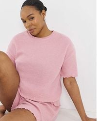 Pretty Secrets - Waffle Lounge Short Set - Lyst