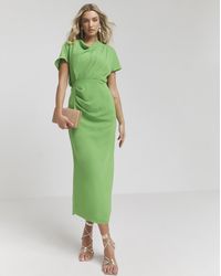 Joanna Hope - Draped Midi Dress - Lyst