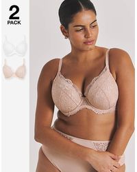 Pretty Secrets - 2 Pack Ella Padded Plunge Bras - Lyst