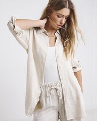 Simply Be - Linen Mix Shirt - Lyst