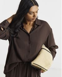 Simply Be - Oversized Crinkle Shirt - Lyst