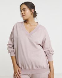 Simply Be - V Neck Sweatshirt - Lyst