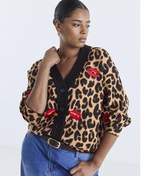 Simply Be - Animal Cardigan - Lyst
