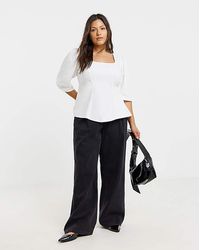 Simply Be - Stretch Bengaline Seam Top - Lyst