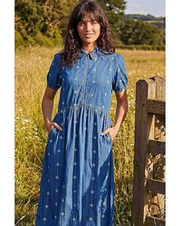 Roman - Roman Embroidered Zip Detail Dress - Lyst