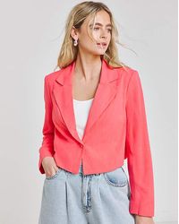 Simply Be - Cropped Linen Look Blazer - Lyst