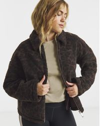 Sweaty Betty - Collared Printed Fleece - Lyst