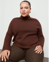 Mango - High Neck Sweater - Lyst