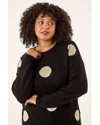 Roman Curve - Large Spot Knit Jumper - Lyst