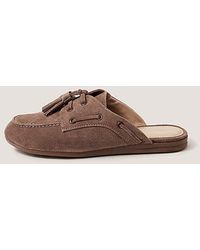 Monsoon - Iris Suede Slip On Loafers - Lyst