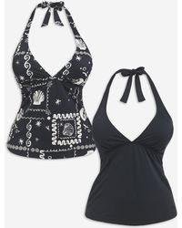 Simply Be - Value 2 Pack Tankini Tops - Lyst