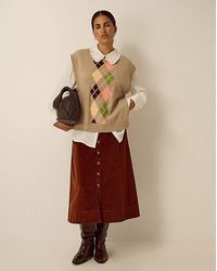 Monsoon - Nicky Corduroy Midi Skirt - Lyst