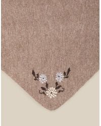 Monsoon - Flic Floral Triangle Scarf - Lyst