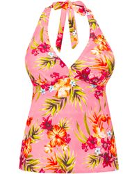 Simply Be - Mix And Match Halterneck Tankini Top - Lyst