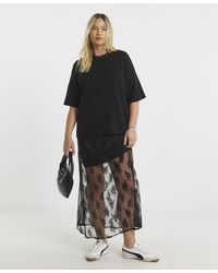 Simply Be - Short Sleeve Boxy Knitted T-Shirt - Lyst
